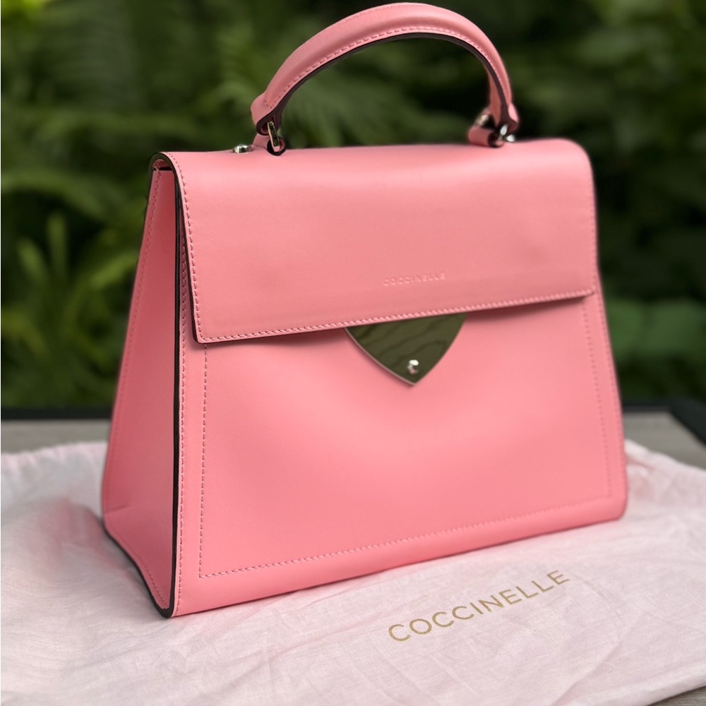 Coccinelle B14 Medium Leather Bag – Pink